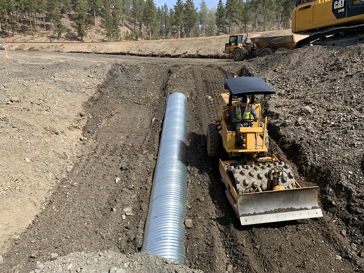 Culvert installation.